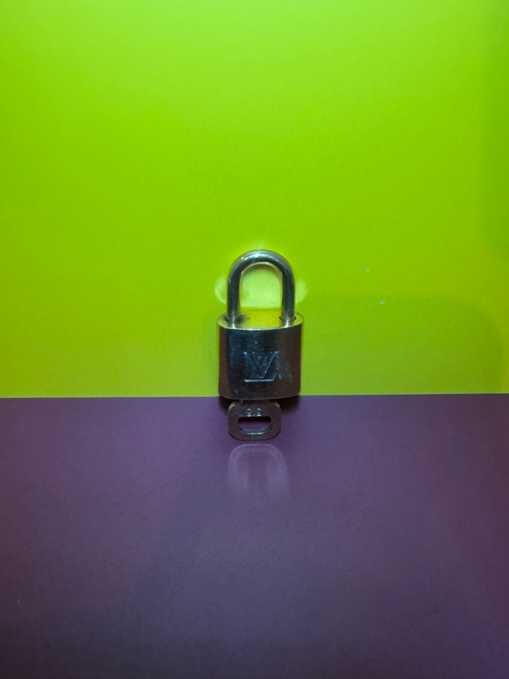 Louis Vuitton Gold Padlock with Key - Gold